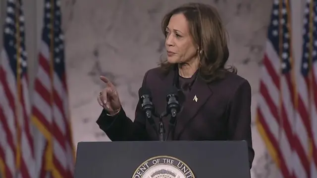 Kamala Harris gives concession speech