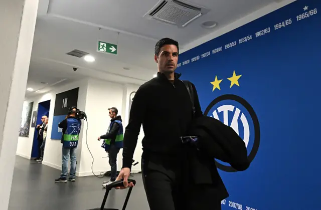 Mikel Arteta, Manager of Arsenal, arrives