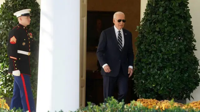 U.S. President Joe Biden walks to deliver remarks on the 2024 election results and the upcoming presidential transition of power, at the White House in Washington