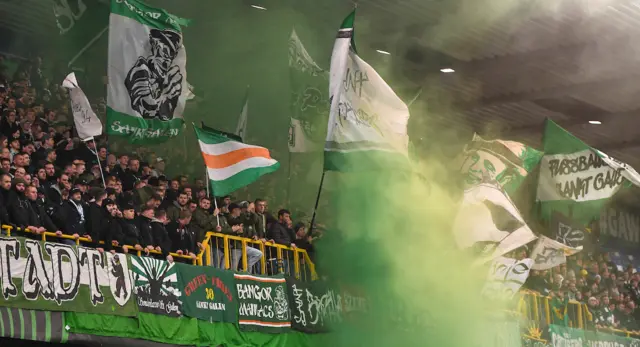 St Gallen fans at Windsor Park