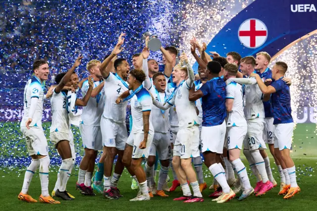 England lift the 2023 U21s Euros trophy