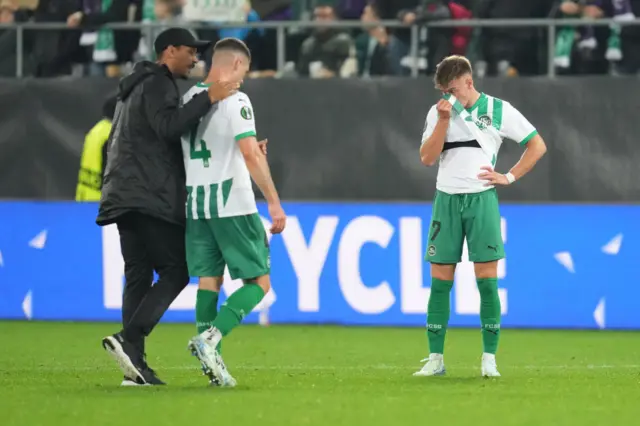 St Gallen players despondent