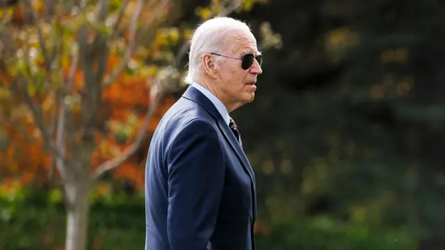 Joe Biden pictured on 4 November