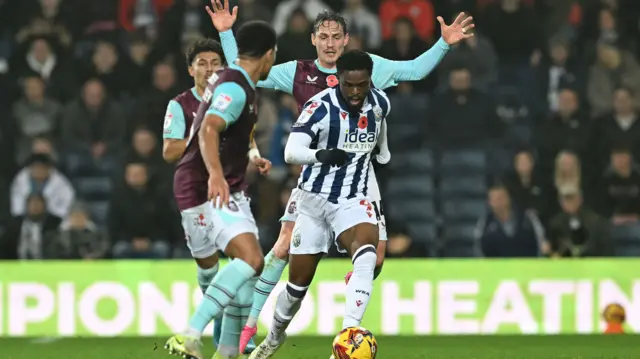 West Brom v Burnley match action