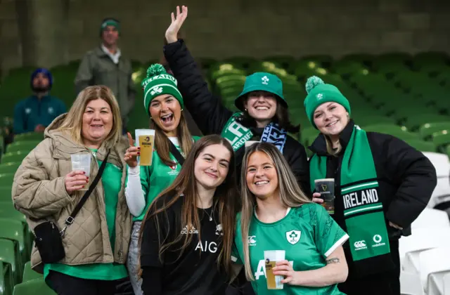 Ireland fans in Dublin