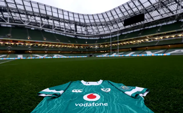 The Aviva Stadium and Ireland's new kit