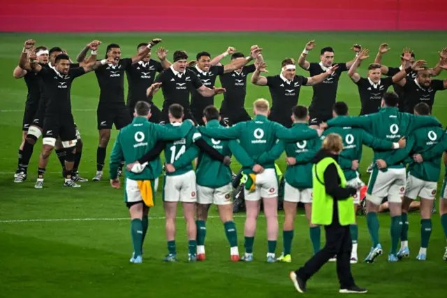 Ireland face the Haka