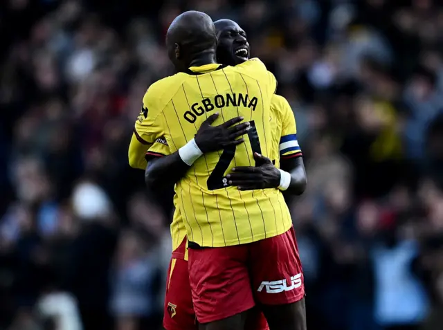 Watford celebrate a goal