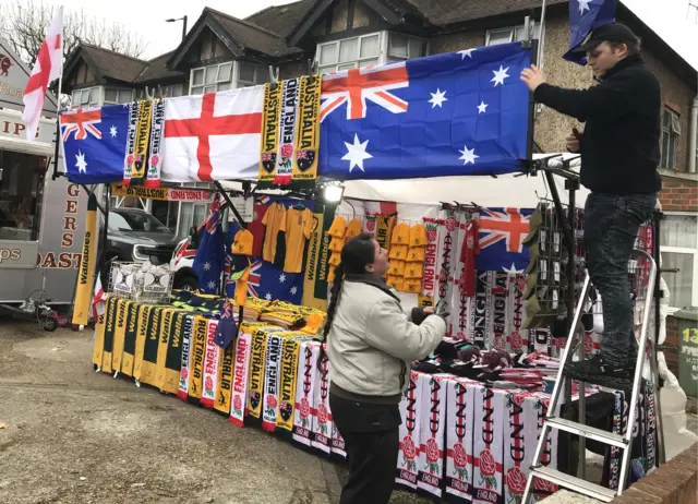 Scarf sellers