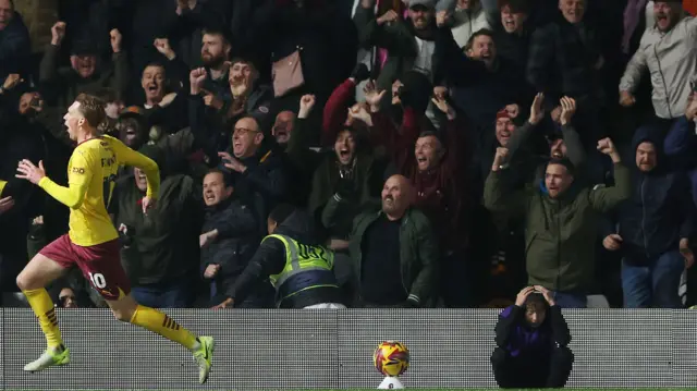 Northampton fans celebrate at St Andrew's