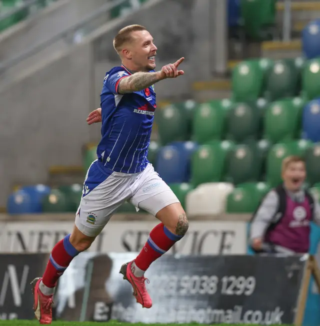 Kirk Millar celebrates