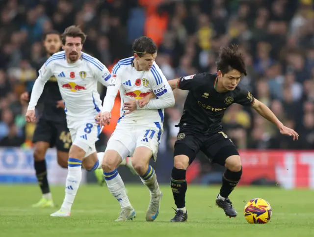 Leeds v QPR match action