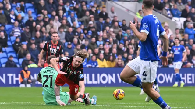 Cardiff v Blackburn match action