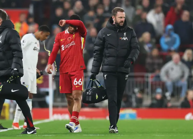 Alexander-Arnold is replaced through injury