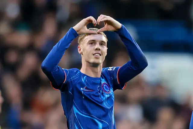 Cole Palmer of Chelsea celebrates