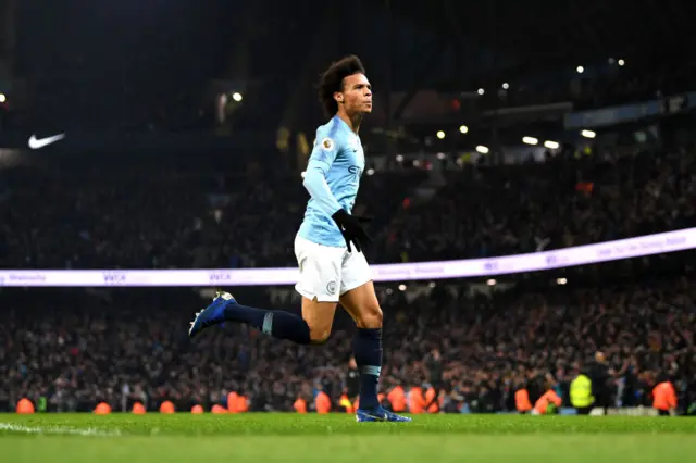 Leroy Sane celebrates