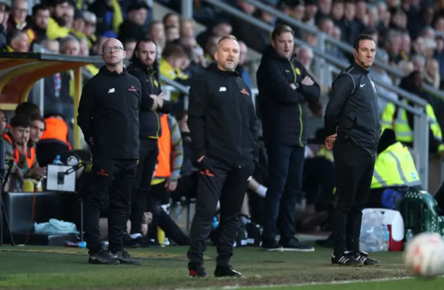 Andy Peaks of Tamworth looks on during the Emirates FA Cup Second Round match between Burton Albion and Tamworth