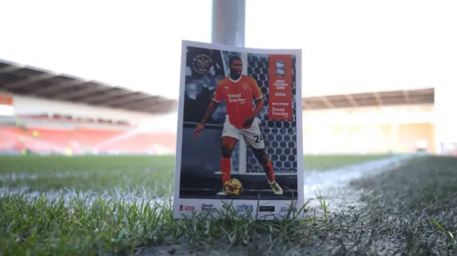 A photo of the matchday programme for Blackpool v Birmingham City