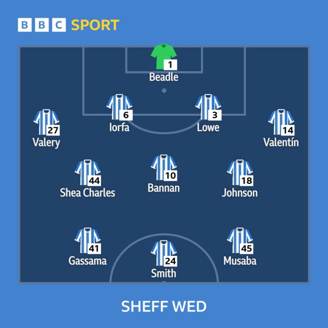 Sheffield Wednesday team graphic