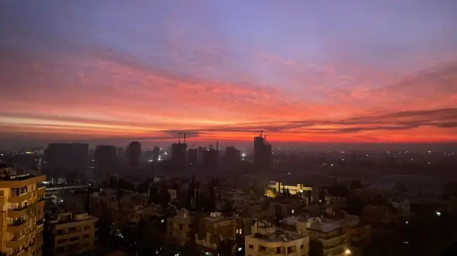 Sunrise over Damascus