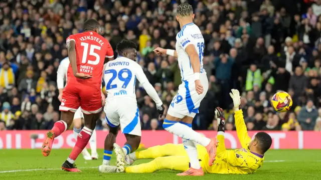 Willy Gnonto scores for Leeds