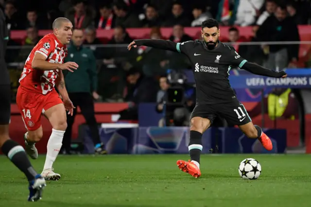 Oriol Romeu and Mohamed Salah