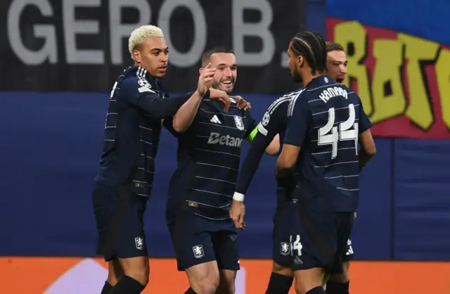 Aston Villa celebrate