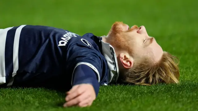 Duncan Watmore lies on the ground