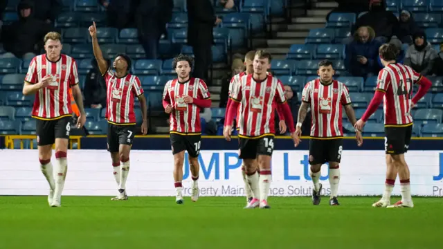 Sheffield United celebrate goal