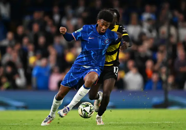 Josh Acheampong versus Barrow in the EFL Cup third round.