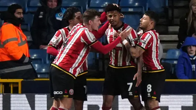 Sheffield United celebrate scoring