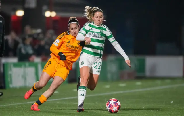 Celtic women v Real Madrid women in UWCL