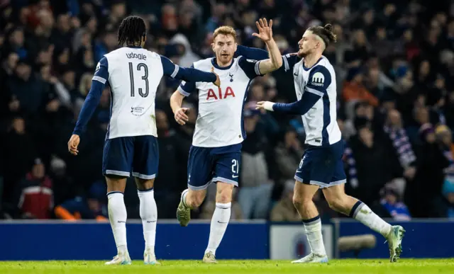 Kulusevski celebrates his equaliser