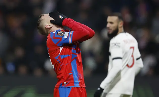 Vydra reacts to a marginal miss