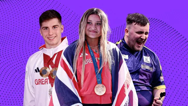 Young SPOTY graphic - Sky Brown, Luke Littler and William Ellard