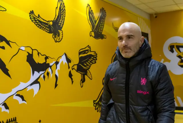 Enzo Maresca arrives at the stadium