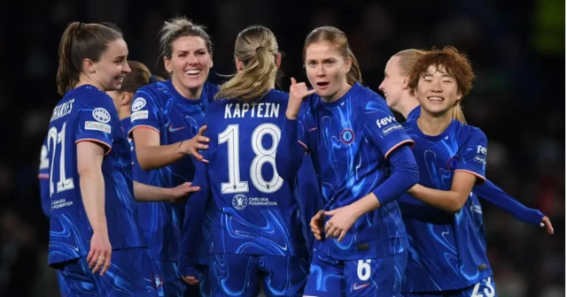 Chelsea celebrate a goal