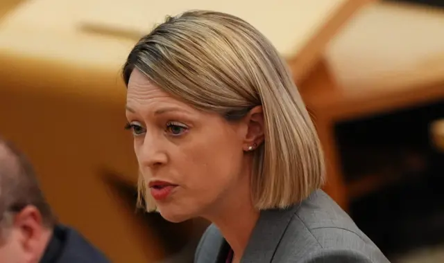 Jenny Gilruth addresses parliament.