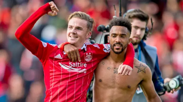 James Maddison and Shay Logan