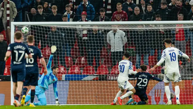 Copenhagen's Mohamed Elyounoussi hits the crossbar