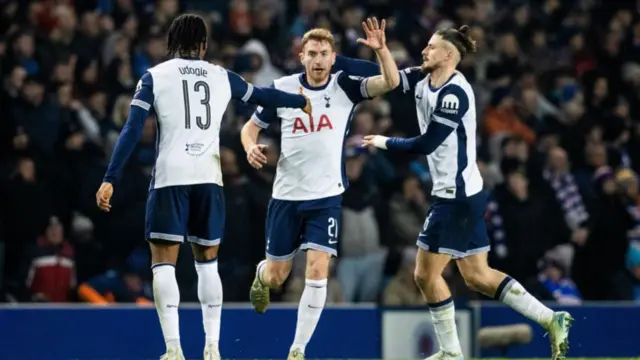 FT: Rangers 1-1 Tottenham Hotspur