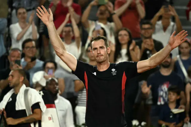 Andy Murray upset after retiring at Paris 2024