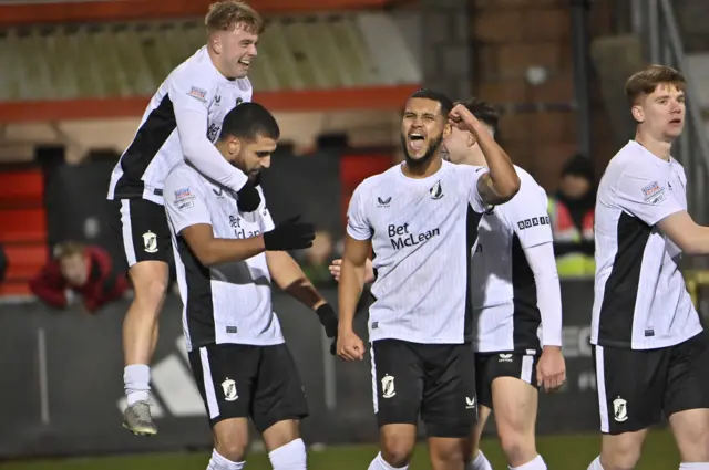 Glentoran celebrate