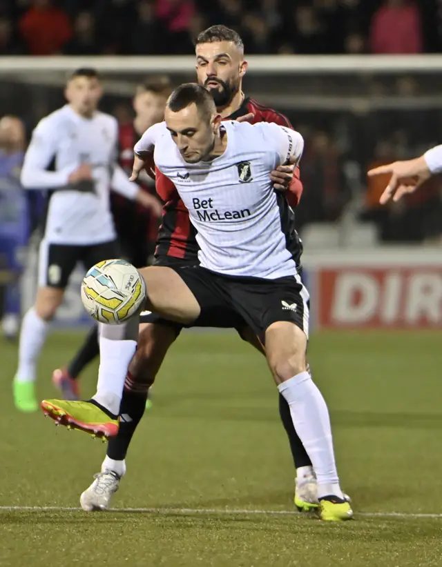 Dylan Connolly shields the ball