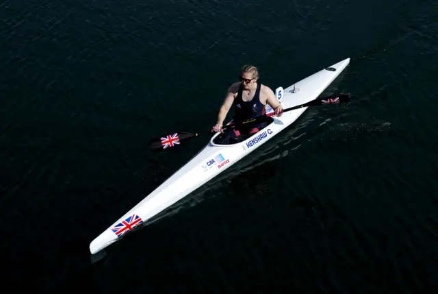 Charlotte Henshaw competes in Para-canoeing