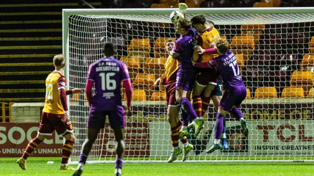 Sam Dalby scores for Dundee United against Motherwell