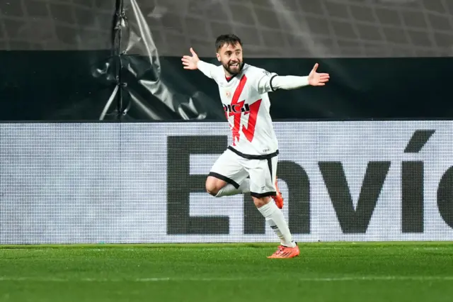 Unai Lopez celebrates