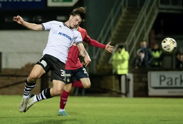 Alfie Bavidge scores for Ayr United against Falkirk