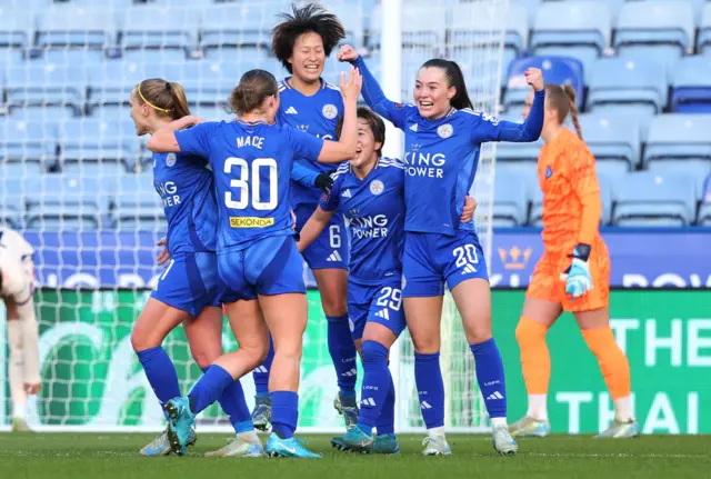 Leicester celebrate