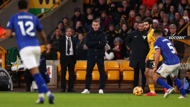 Ipswich Town Manager Kieran McKenna during the Premier League match